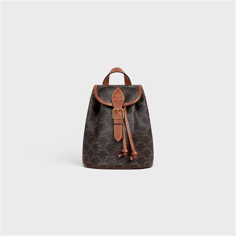 celine medium folco backpack|Women's Medium backpack Folco in Triomphe canvas and .